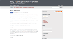 Desktop Screenshot of holyfuckingshityouredumb.com